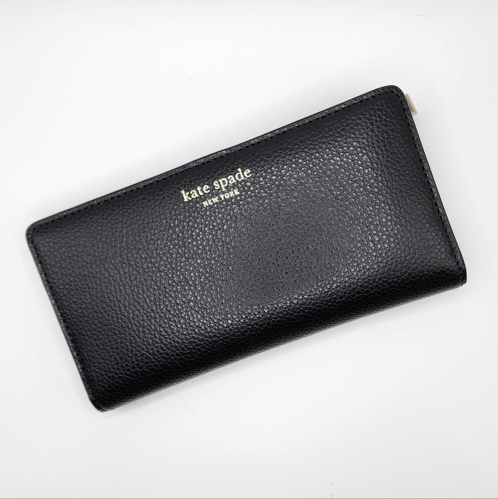 NWT Kate Spade Black Leather wallet